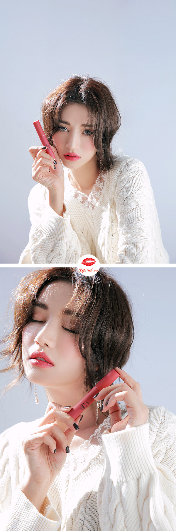 Son 3CE Velvet Lip Tint Pink Break Màu Hồng Đào 3