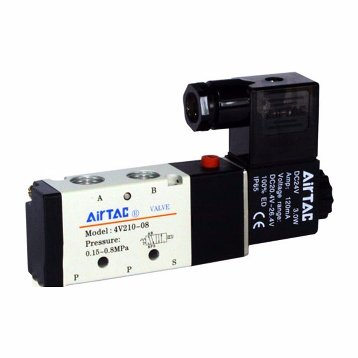 Van điện từ Airtac 4V210-08 220V - Đài Loan