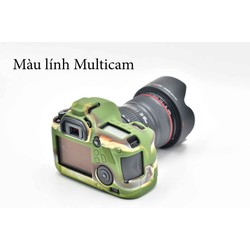 Cover vỏ bọc cao su máy ảnh Canon 6D_màu lính [ĐƯỢC KIỂM HÀNG] 8716137