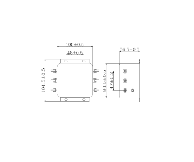 Bộ lọc nhiễu 3 pha 110 380V 30A hàng chính hãng 2