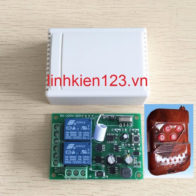 Bộ điều khiển từ xa 2 kênh 220V 1