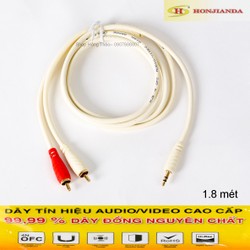 Dây AV 1 ra 2 - 1.8m Đồng nguyên chất