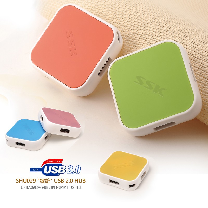 Hub USB 2.0 4 cổng SSK 029