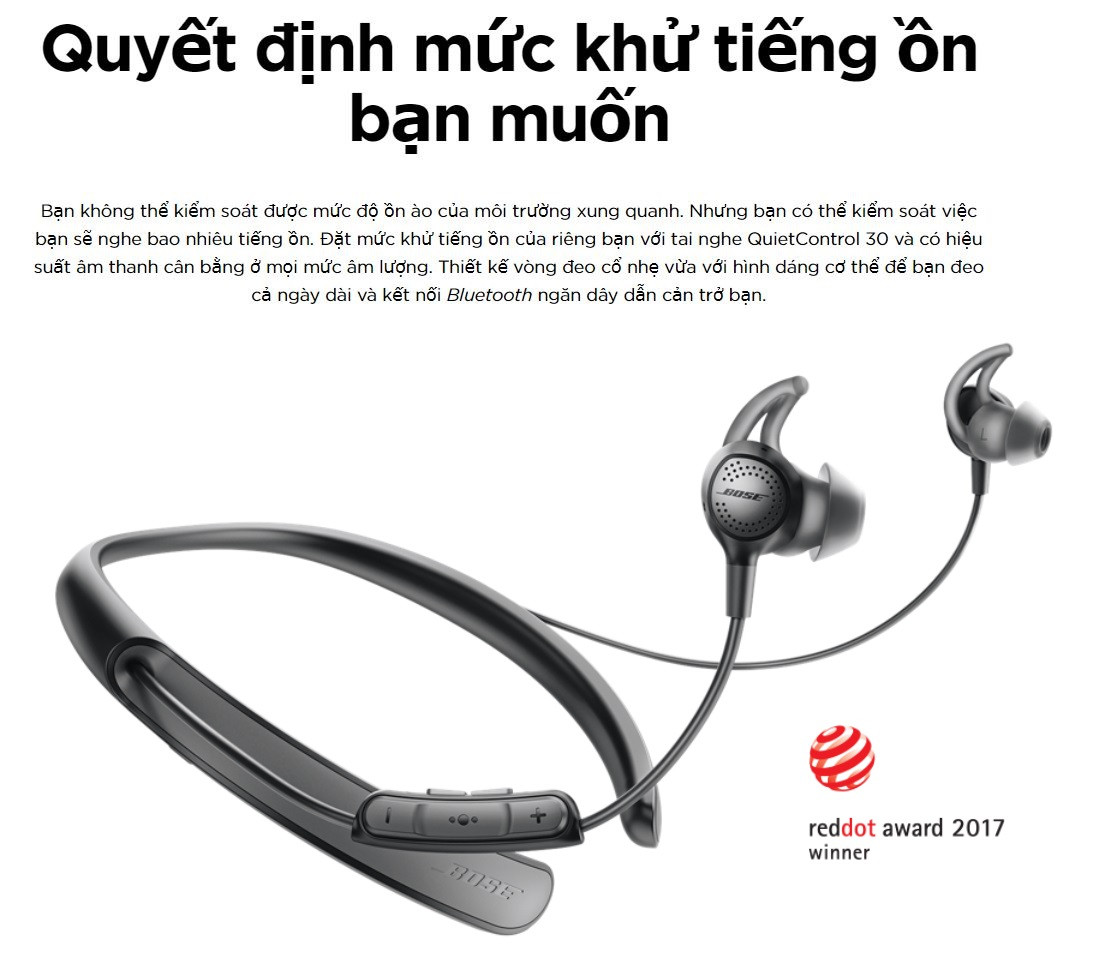 Tai nghe Bose- QuietControl 30