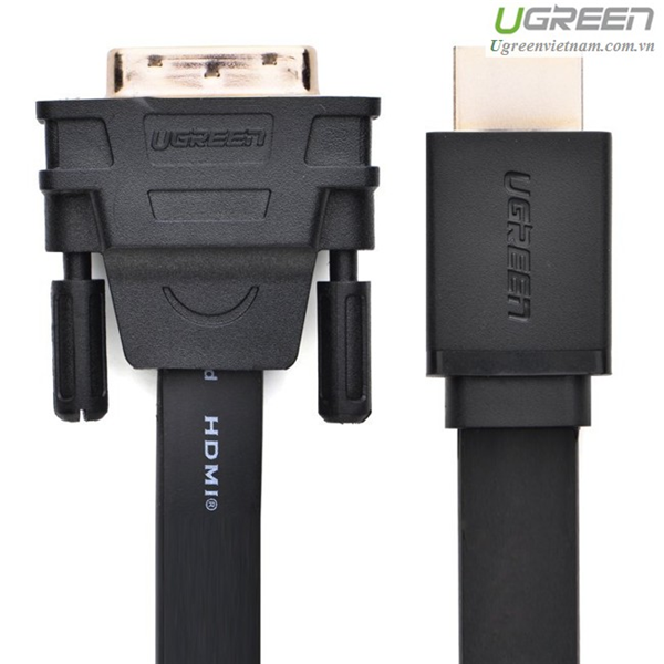 Cáp HDMI to DVI mỏng dẹt Ugreen 30105 1.5M