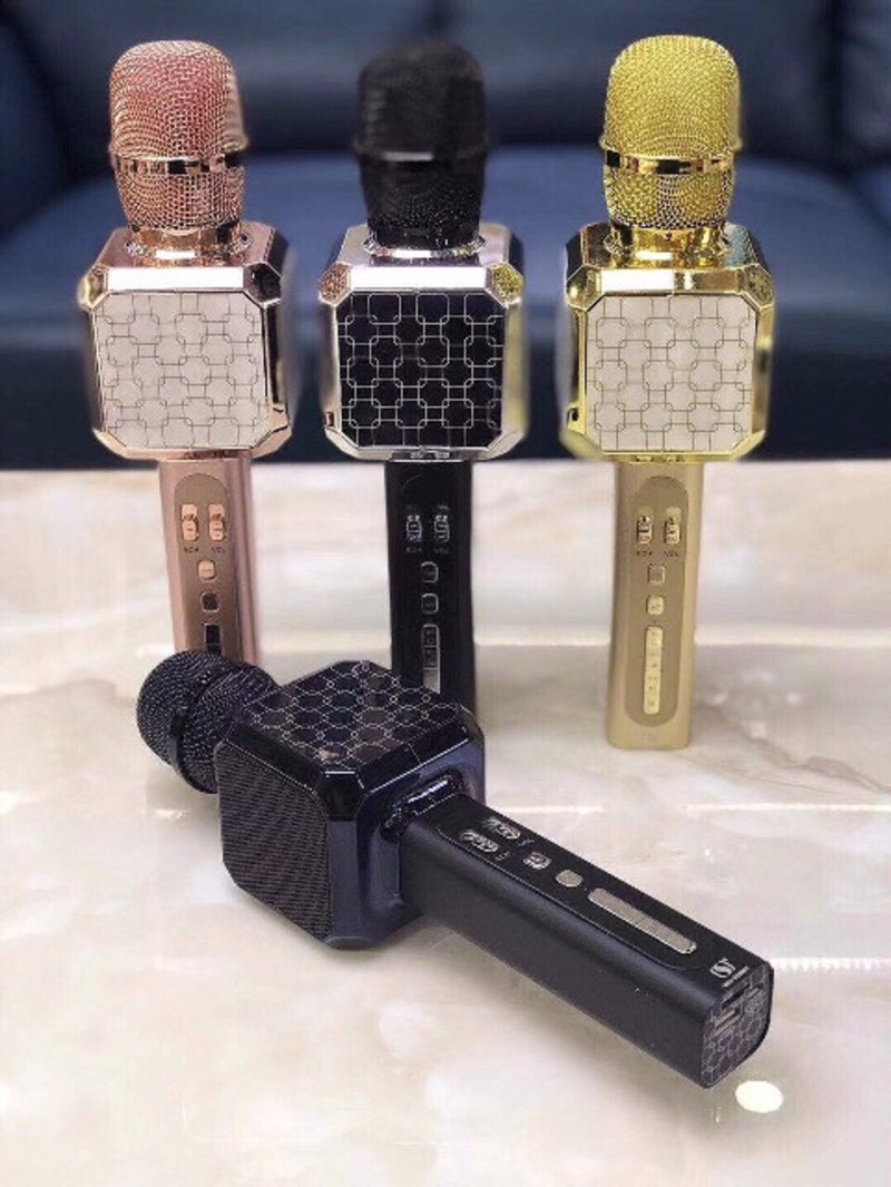 Micro kèm Loa Bluetooth ys-05 mic hát karaoke 2