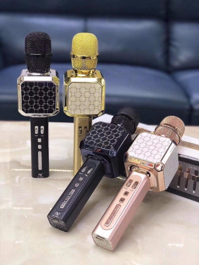 Micro kèm Loa Bluetooth ys-05 mic hát karaoke 1