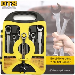 Bộ cờ lê vòng miệng tròng xoay tự động cao cấp 7 chi tiết eacker