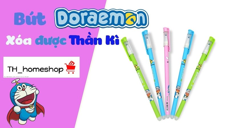 Hộp 12 bút mực xoá được doremon