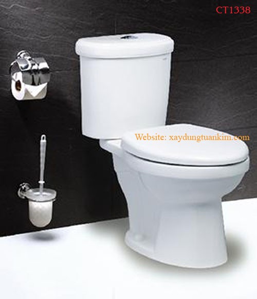 Bồn cầu Caesar CT1338 (CT-1338) - 2 khối