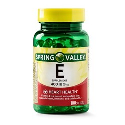 Viên nang bổ sung Vitamin E Spring Valley 100 viên