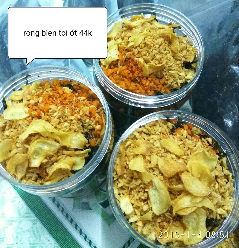 Rong biển cháy tỏi 60G