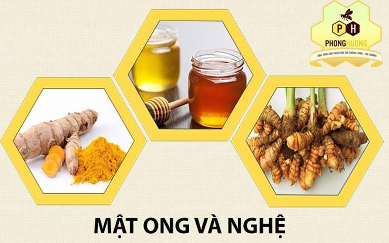 COMBO 500Ml Mật ong thiên nhiên+500g Tinh bột nghệ 1