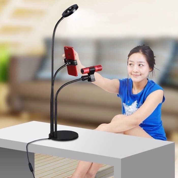 Bộ giá đỡ Livestream có đèn Led Bộ Giá đỡ Livestream Có Đèn Led Cao Cấp 27