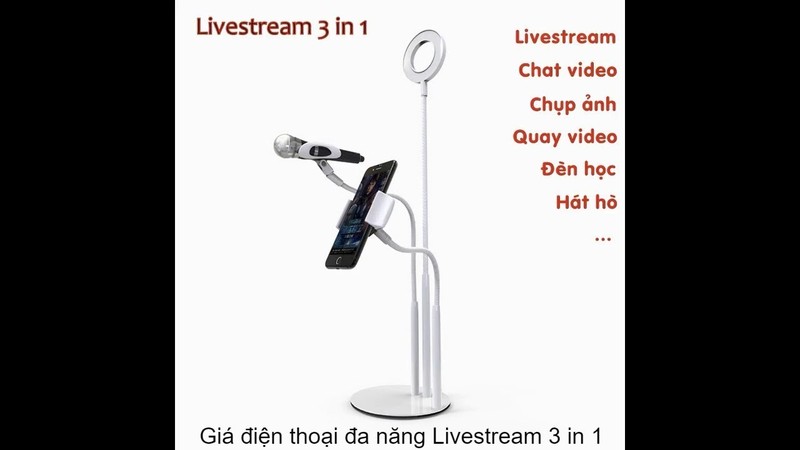 Bộ Giá đỡ Livestream Có Đèn Led Cao Cấp 39