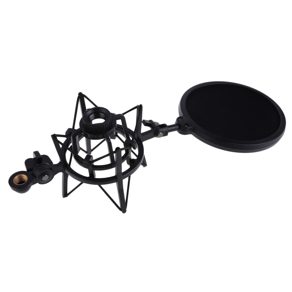 Bộ Shock Mount Kèm Màng Lọc Âm Cho Micro Hát Live Stream YL-101 (Mã SP: YL-101)