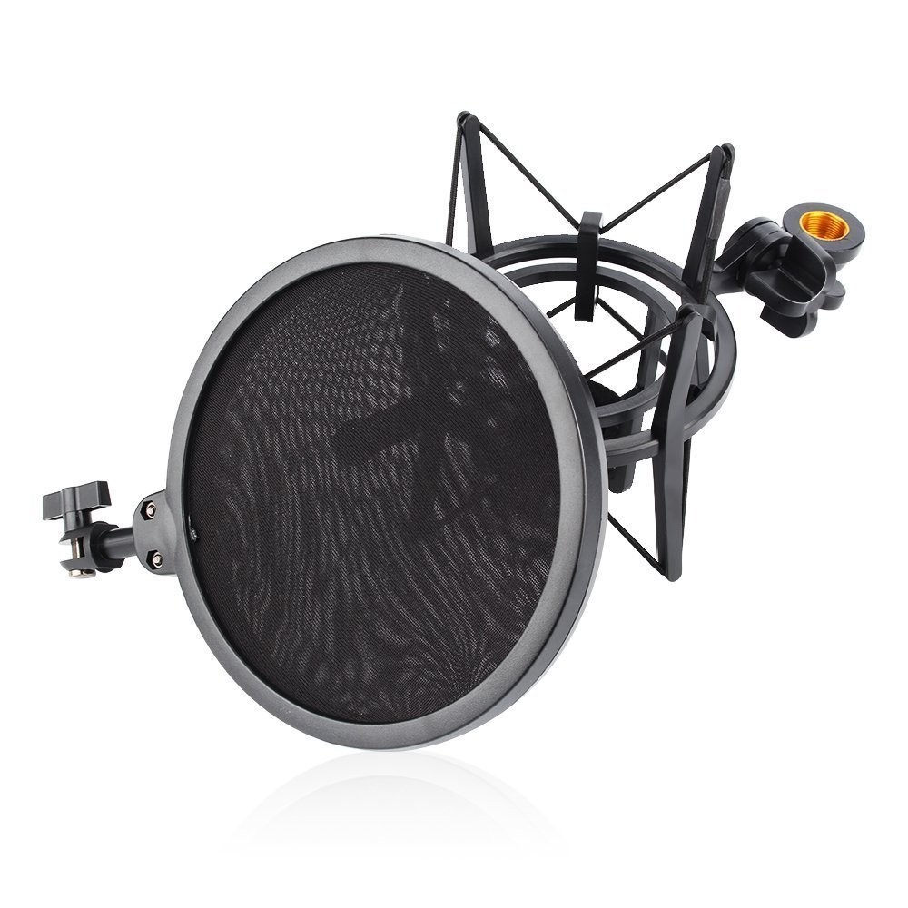 Bộ Shock Mount Kèm Màng Lọc Âm Cho Micro Hát Live Stream YL-101 (Mã SP: YL-101)