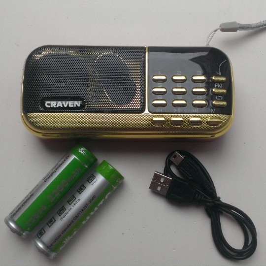 Loa Nghe Nhạc Usb Thẻ Nhớ FM Craven CR-836 2