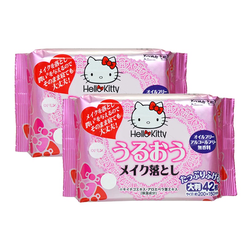 Giấy Ướt Tẩy Trang Lec Hello Kitty E344 42 Tờ