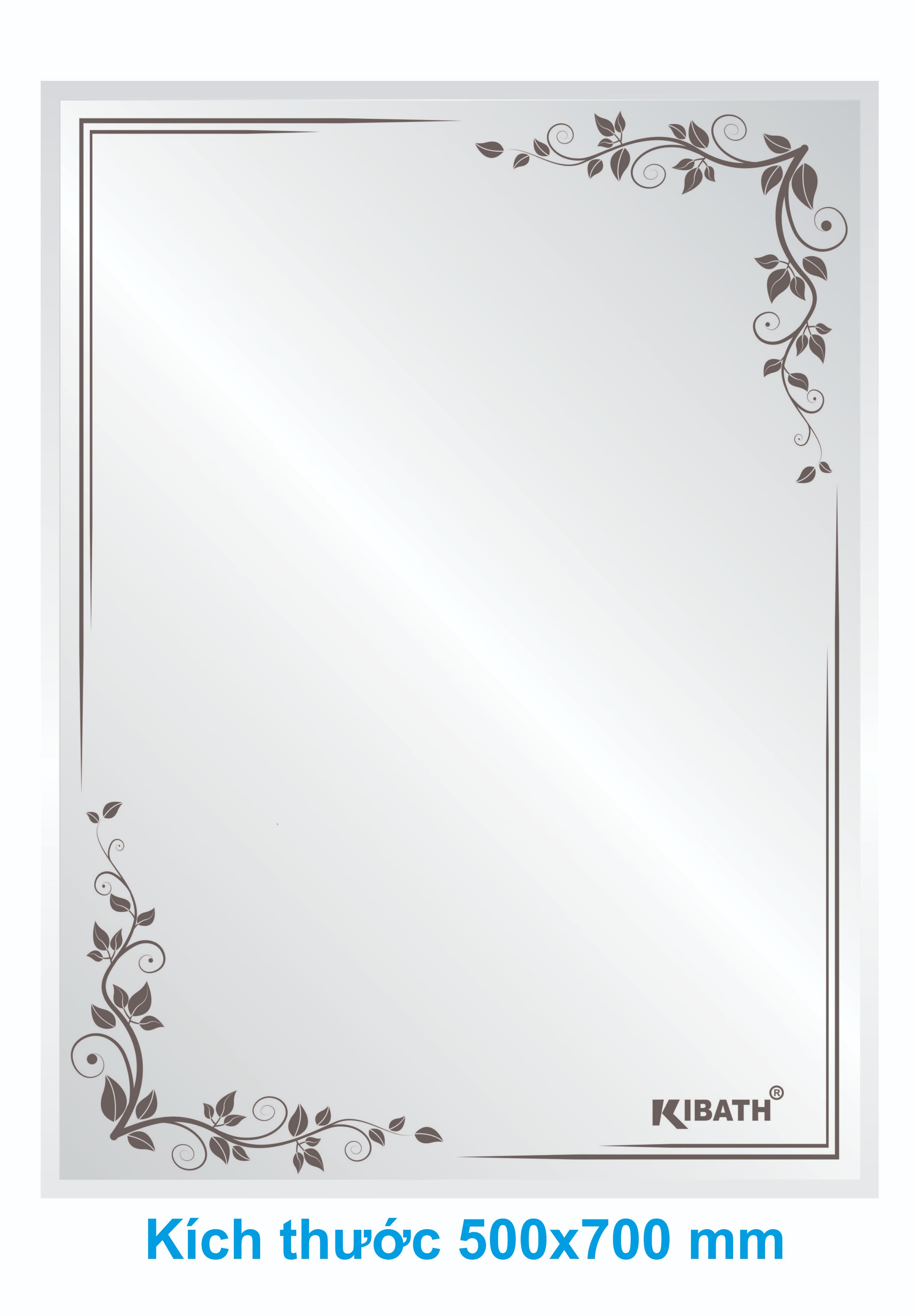 Gương soi Kibath TT213A, 500x700mm