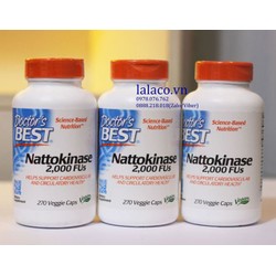 Viên uống bổ tim mạch và ngăn ngừa đột qụy Doctor's Best Nattokinase 90 viên