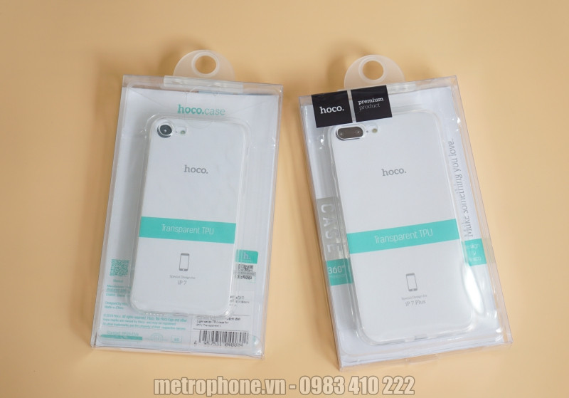 Ốp lưng silicon trong suốt Hoco IPhone 7 plus IPhone 8 Plus/IPhone 7/IPhone 8
