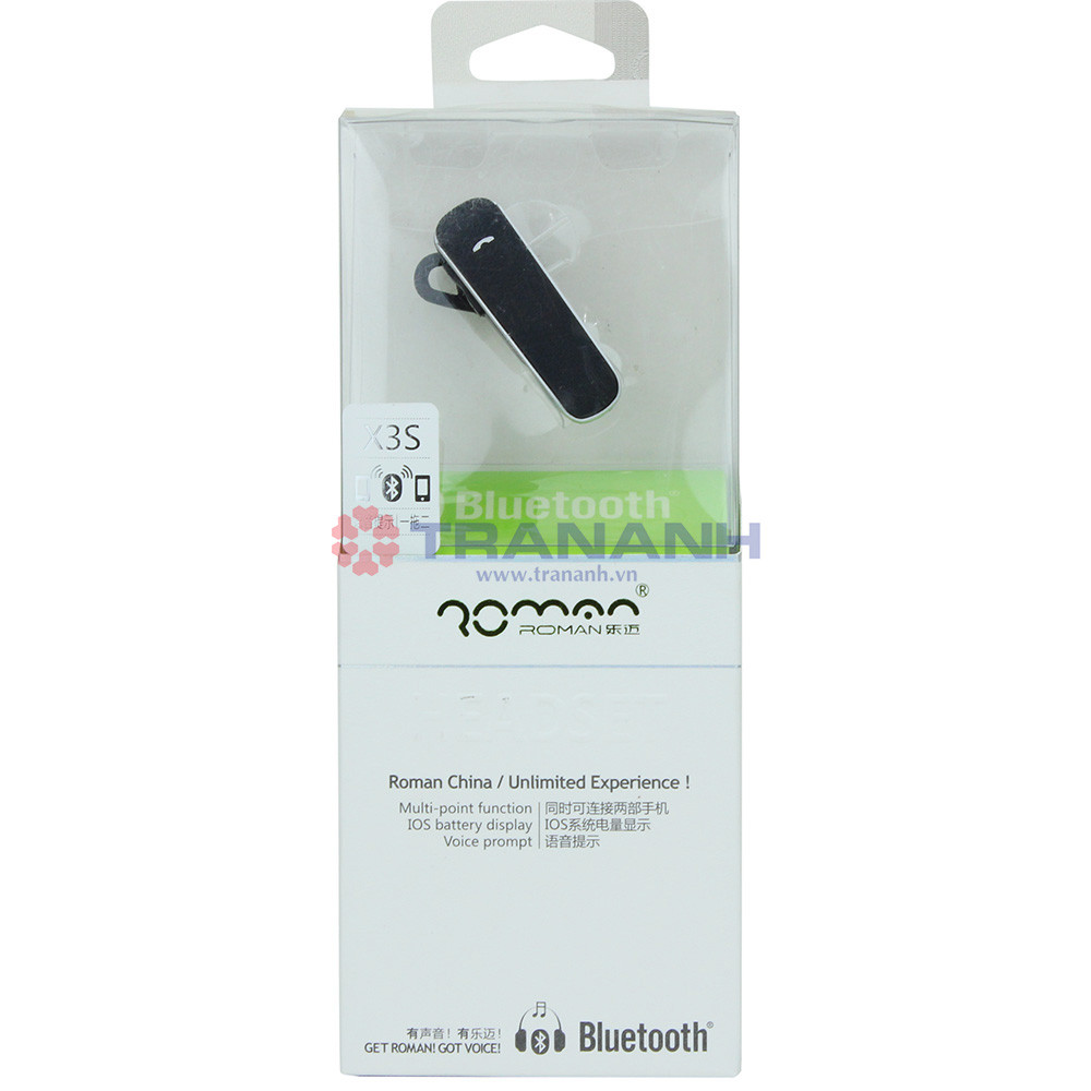 Tai nghe bluetooth Roman X3s (Mã SP: tai nghe roman X3S)