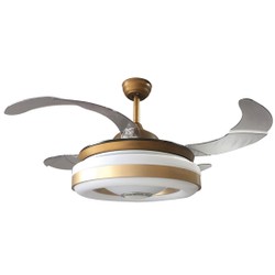 Quạt trần đèn trang trí cánh cụp xòe Kim Thuận Phong KTP-109B