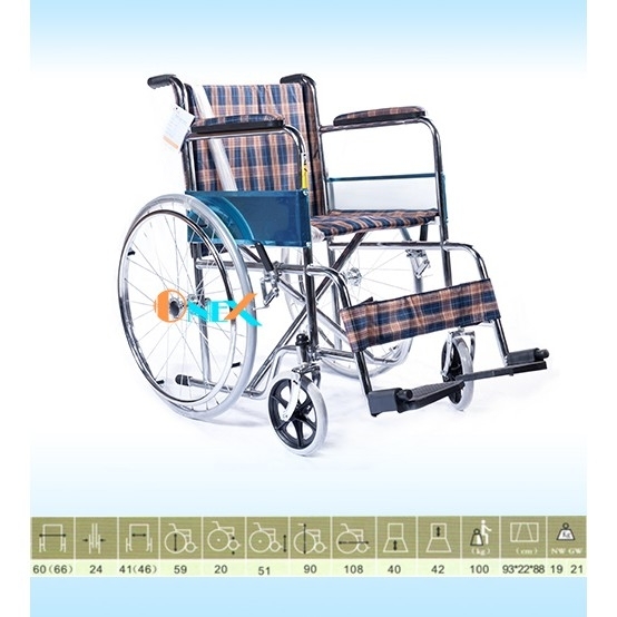 xe lăn có thắng [Được kiểm hàng] 809j