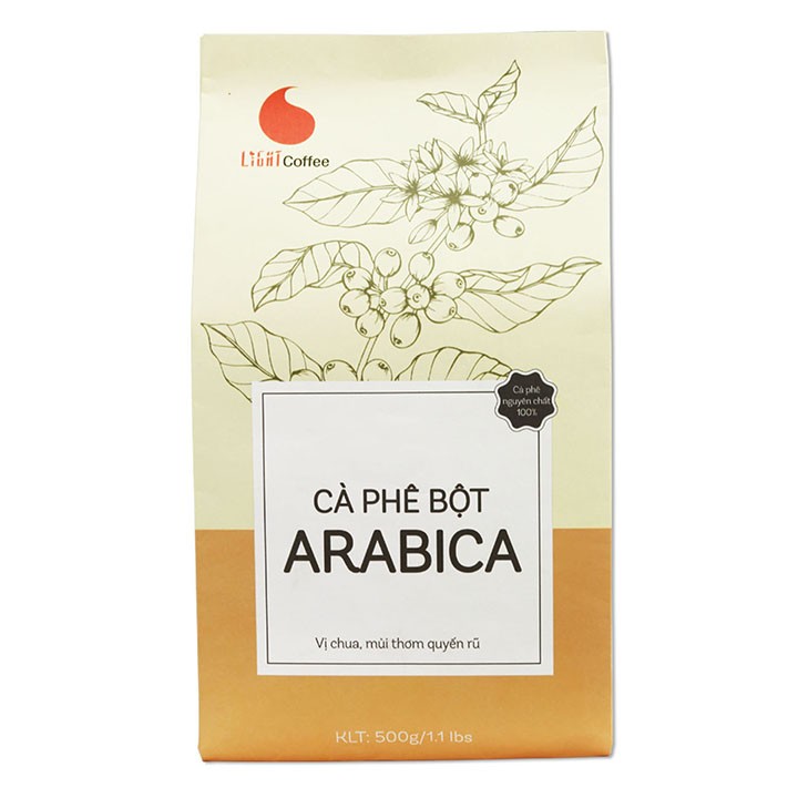 Cà phê Light Coffee Arabica bột 500g