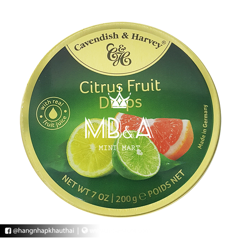 Kẹo Cirtrus Fruit Cavendish & Harvey - 200g