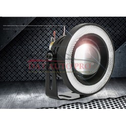 Bộ 2 Đèn Led trợ sáng Gương Cầu có Viền Led 89mm