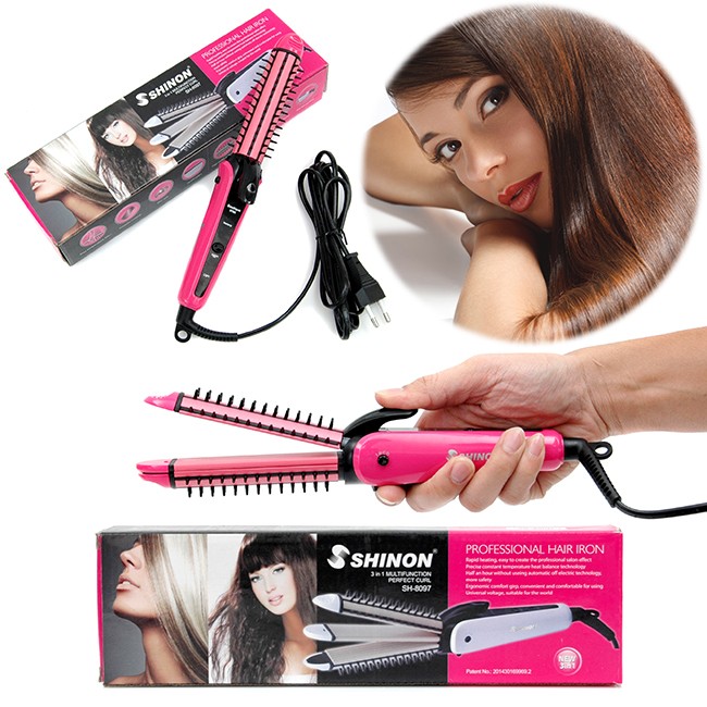 Máy làm tóc Shinon 3in1 uốn lọn, duỗi thẳng,...
