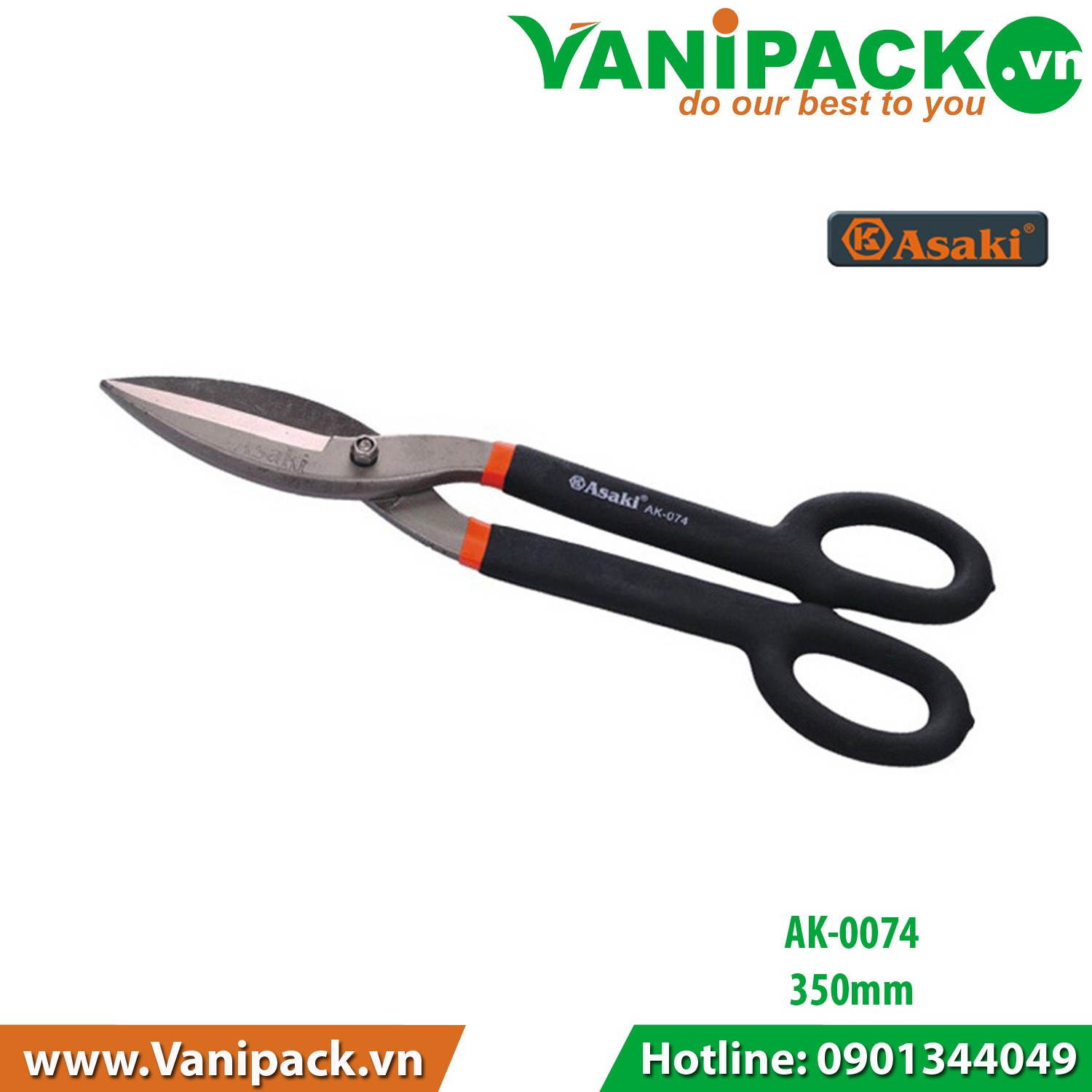 Kéo cắt tôn kiểu Mỹ Asaki AK-0074