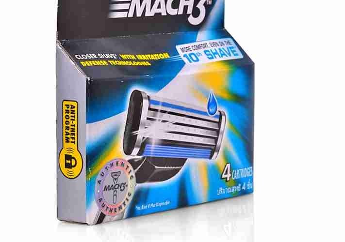 Hộp 4 lưỡi dao cạo râu Mach3 Basic Gillette 2