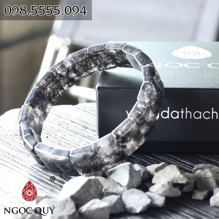 Vòng bảng thạch anh tóc đen 1