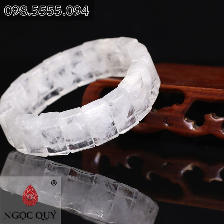Vòng đá thạch anh ưu linh bảng vuông 1