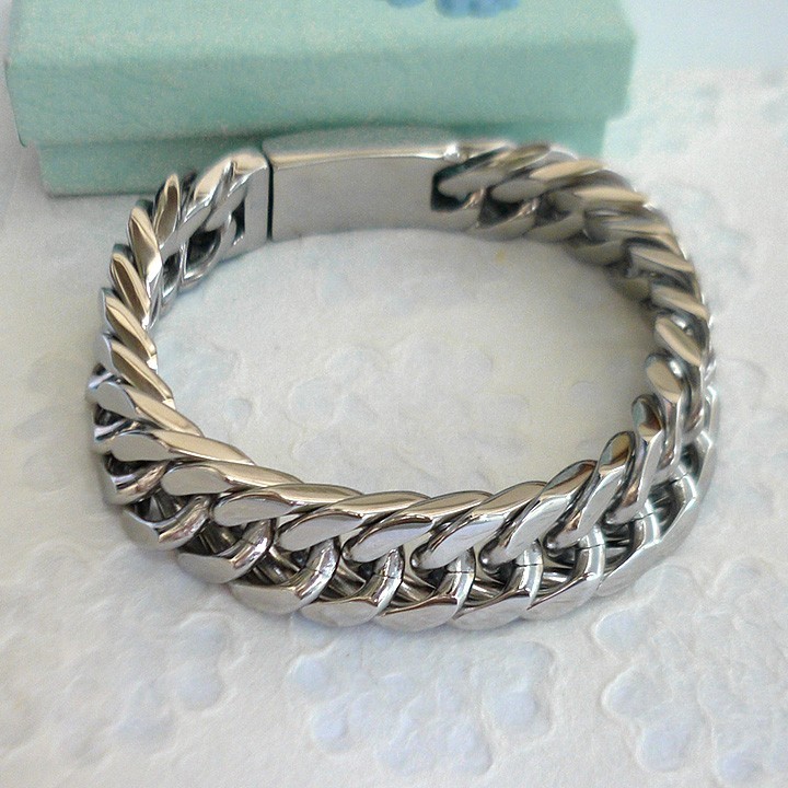 Lắc đeo tay inox dành cho nam. - 4