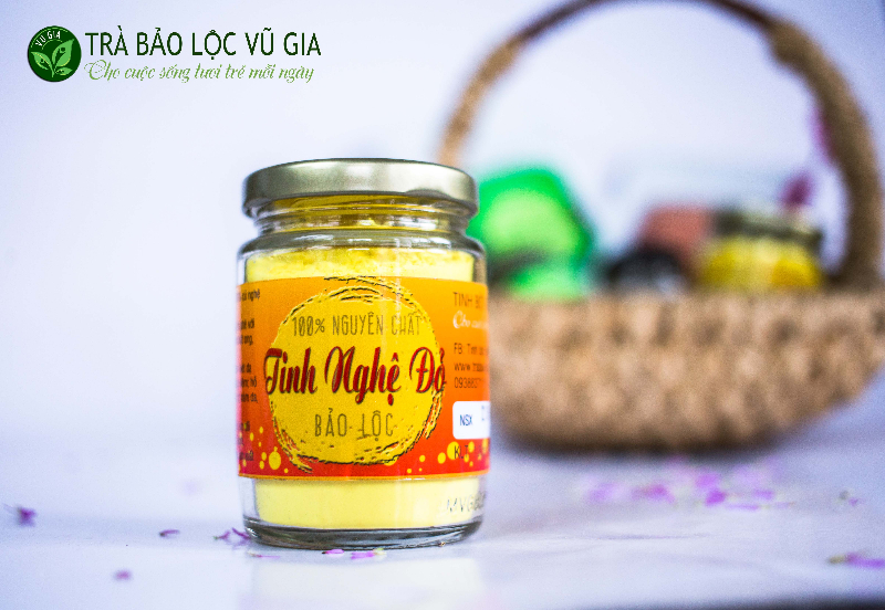 Tinh Bột Nghệ Đỏ Nguyên Chất 100g - Vũ Gia (Mã SP: TNDO100)