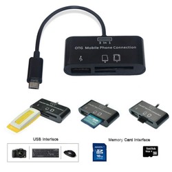 Micro USB Đầu Đọc Thẻ SD Cổng Kết Nối Cho Điện Thoại OTG 3 in 1 [ĐƯỢC KIỂM HÀNG] 10819525