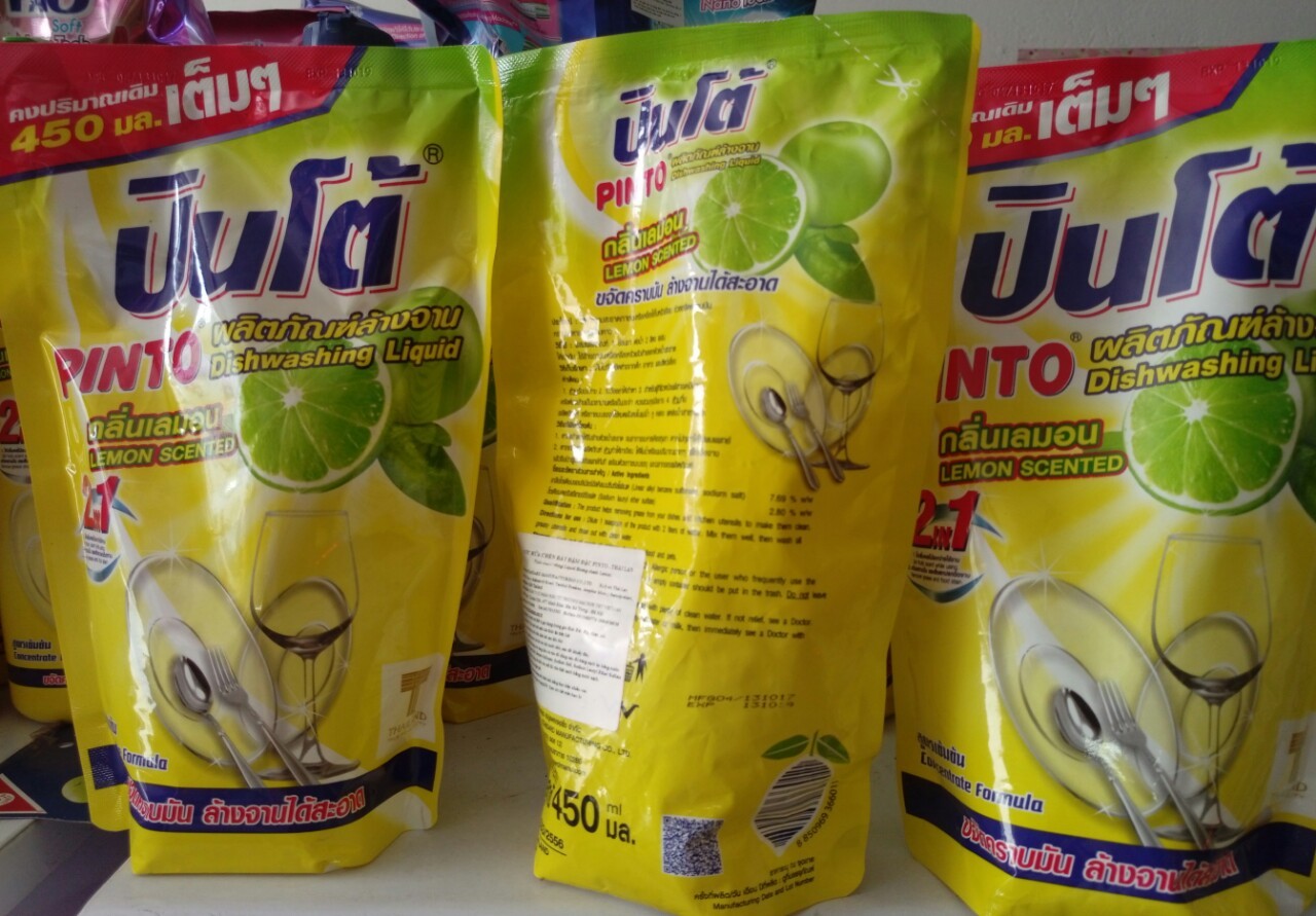 Nước rửa chén bát đậm đặc Pinto 450ml