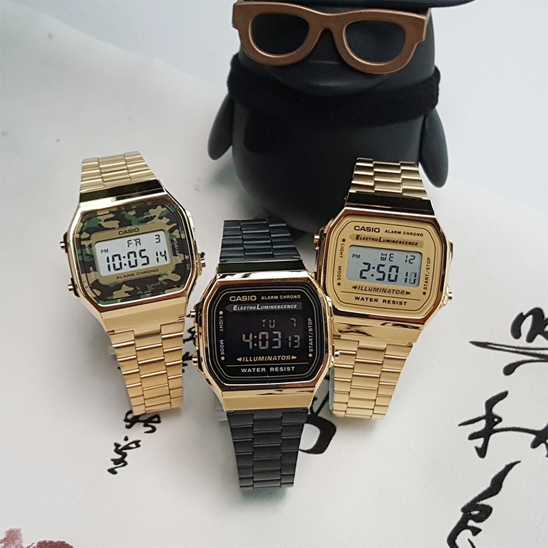 Đồng hồ nam Casio A168WEGC