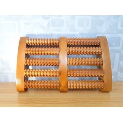 Bàn lăn gỗ massage chân 5 hàng đại