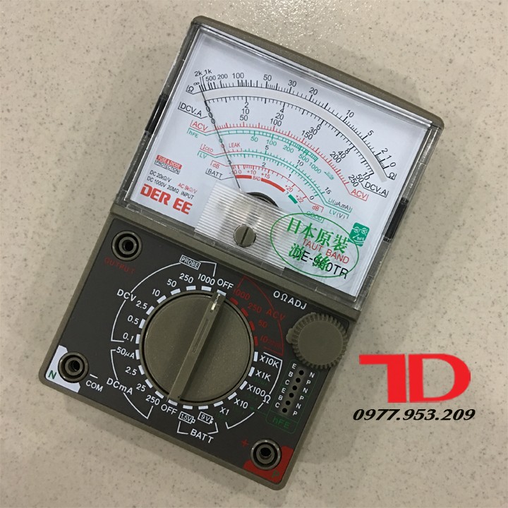ĐỒNG HỒ ĐO ĐIỆN VẠN NĂNG DE-960TR (Mã SP: 960)