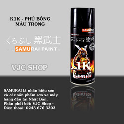Chai sơn xịt sơn xe máy cao cấp SAMURAI sơn bóng màu trong mã K1K dung tích 300 ml [ĐƯỢC KIỂM HÀNG] 10879760