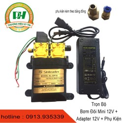 Bộ bơm đôi mini sinleader và adapter 12V