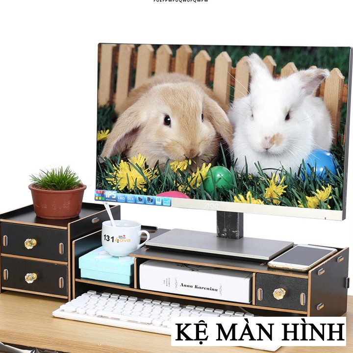 KỆ GỖ MÀN HÌNH RE0065