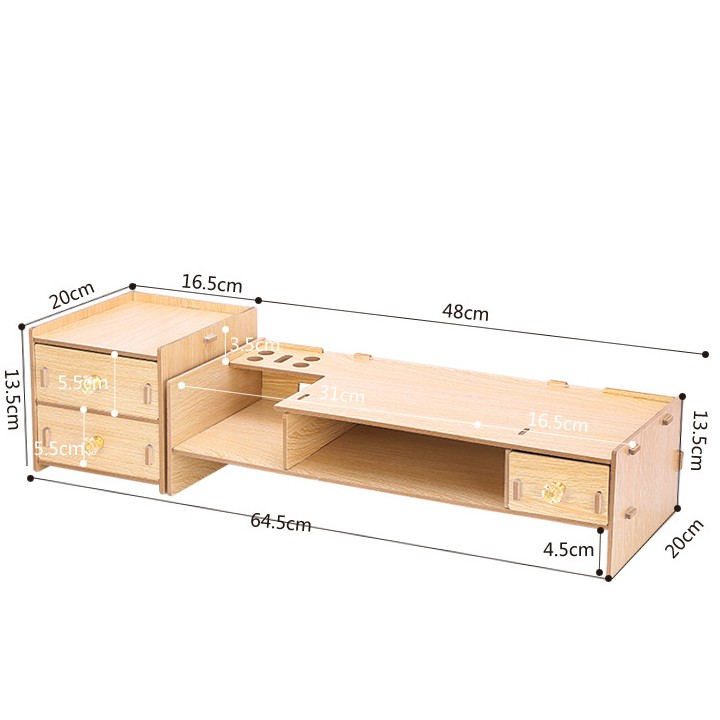 KỆ GỖ MÀN HÌNH RE0065