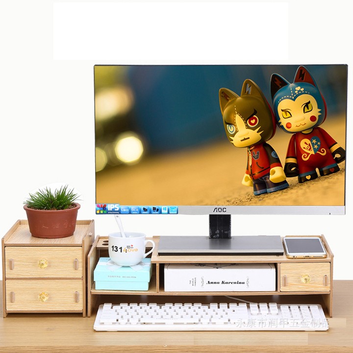 KỆ GỖ MÀN HÌNH RE0065