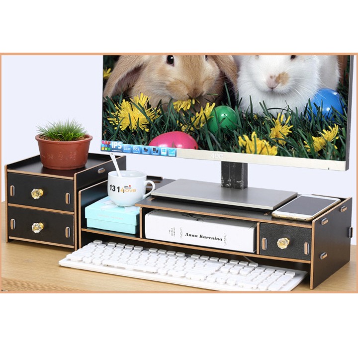 KỆ GỖ MÀN HÌNH RE0065